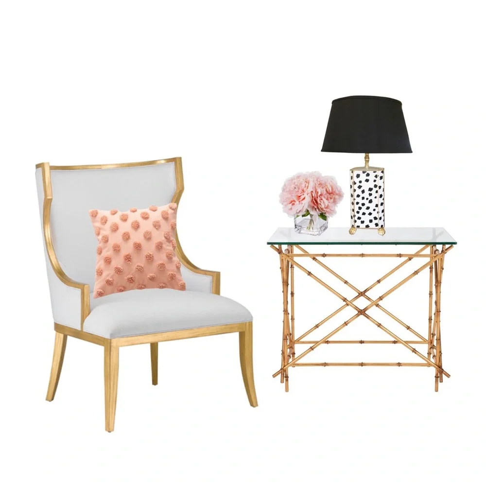 Luxury Home | Boho Chic Blush Pink Tufted Polka Dot Throw Pillow Cover - Picture 6 of 9